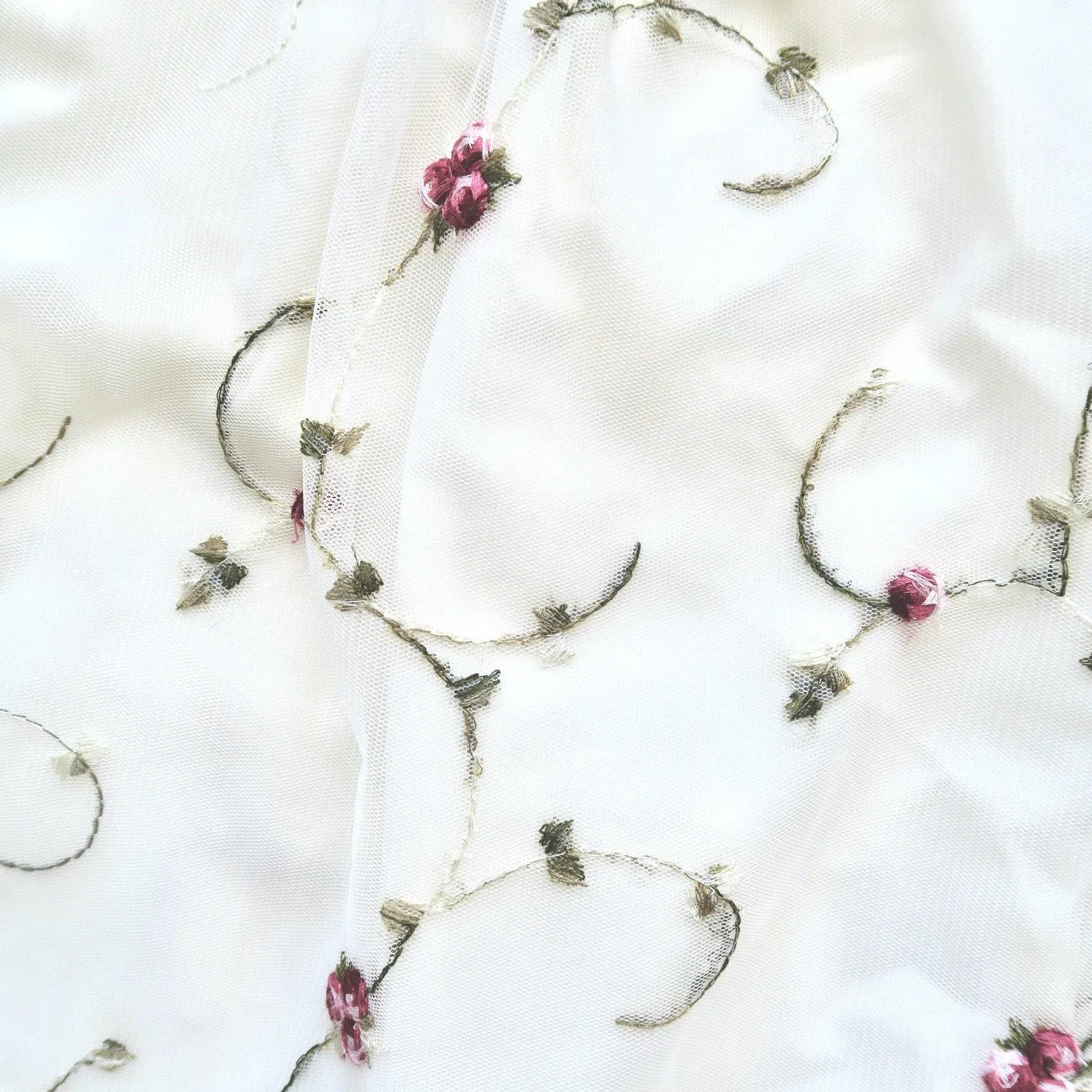 Magnolia Dress in Rose Vine Tulle